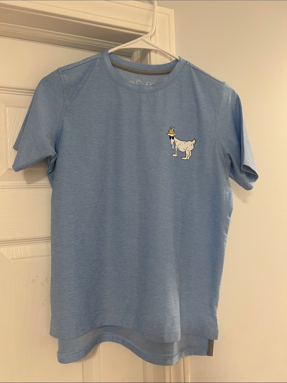 GOAT USA Light Blue Short-Sleeve Crewneck T-Shirt with Goat Patch
